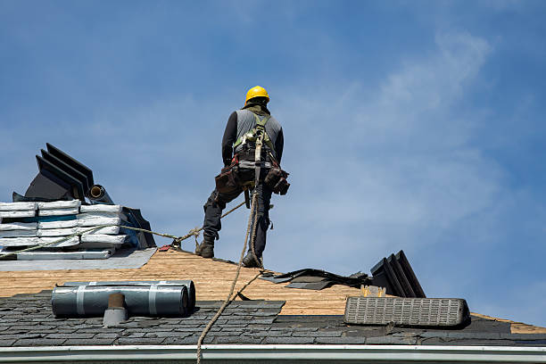 Professional Flat Roof Repair technician working in Bedford, IA